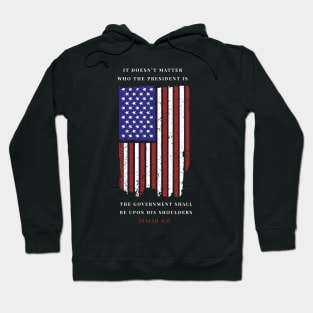 The Government Shall Be Upon His Shoulders Christian Tshirt Hoodie